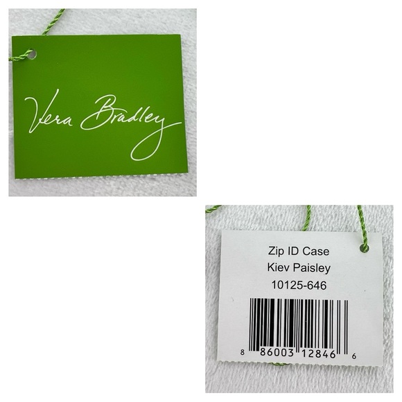 NWT Vera Bradley Kiev Paisley Zip ID Case - Picture 7 of 7